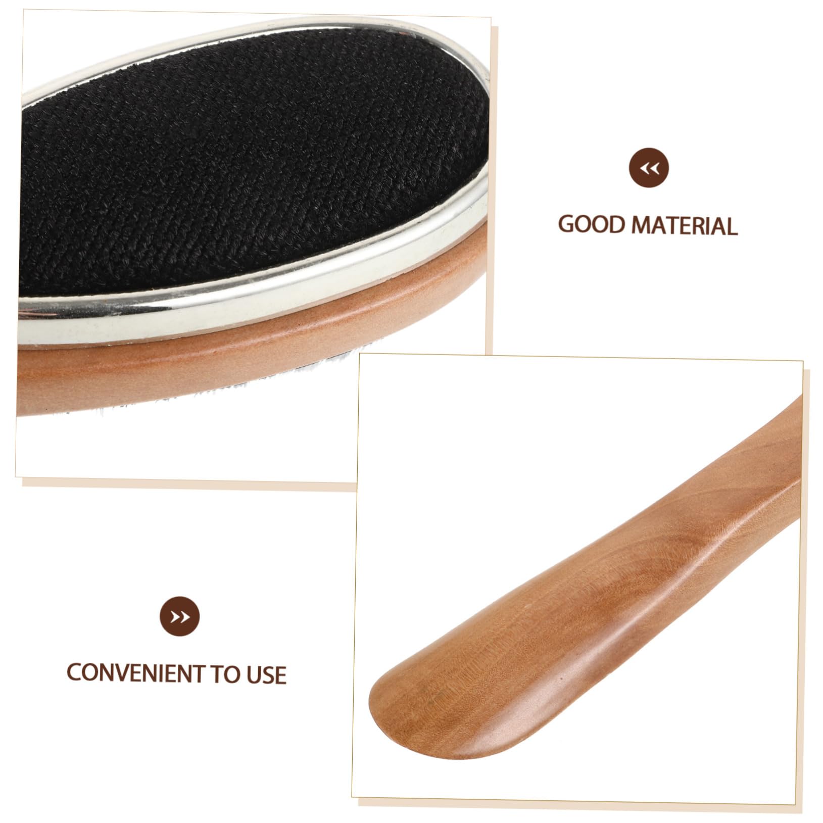 LIFKOME 5piezas Cepillo De Madera para Limpieza De Zapatos y Herramienta De Pulido Cerdas para Cuidado De Calzado y Muebles