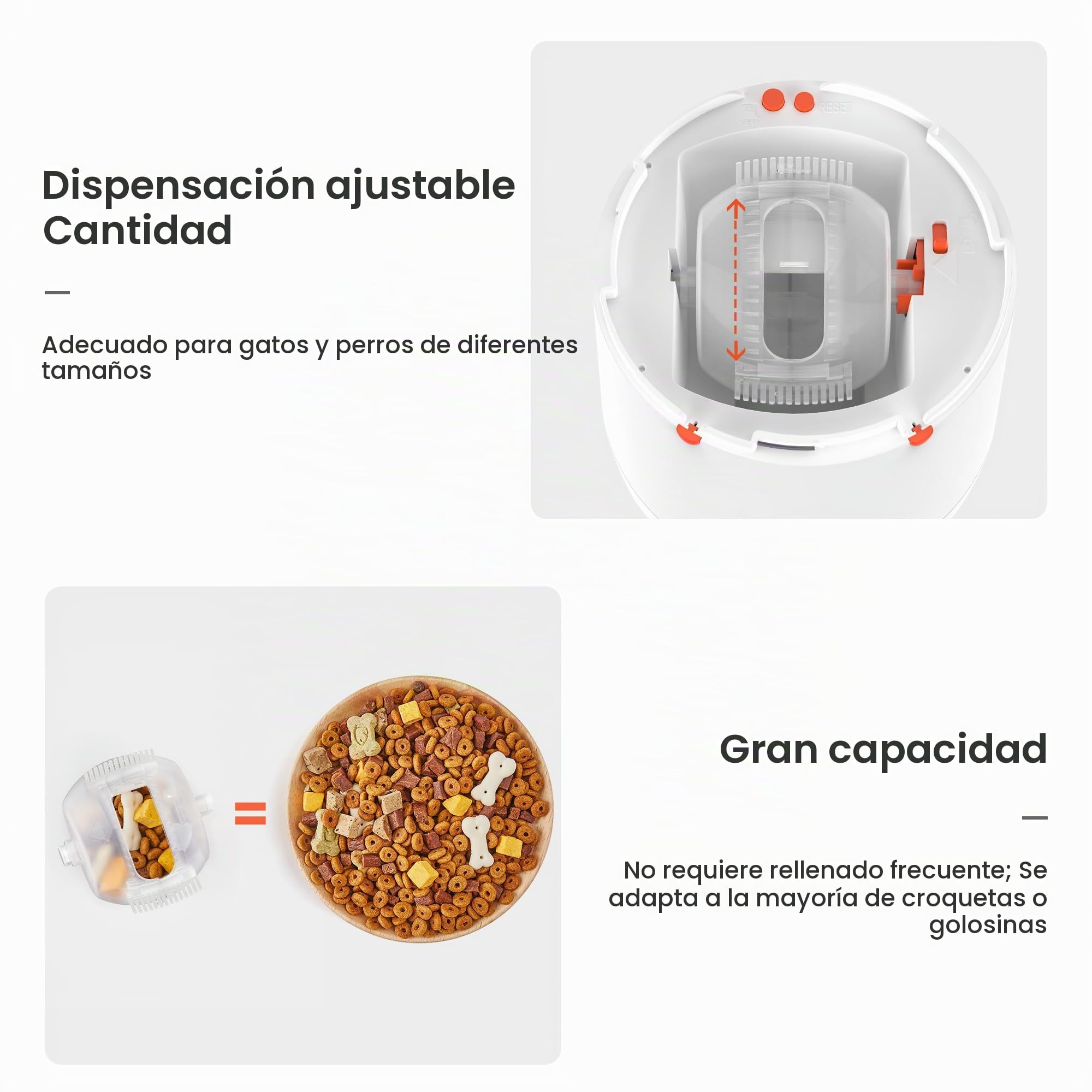 Potaroma Juguete alimentador de Rompecabezas para Perros, Entrenamiento Interactivo de coeficiente Intelectual, Juguetes electrónicos para Perros, dispensador automático de golosinas Recargable,