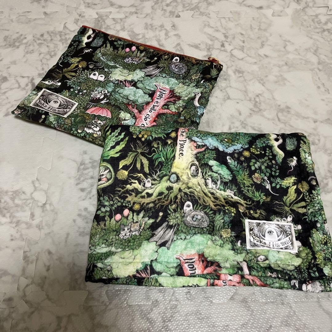 [新品未使用] ヒグチユウコ　ボリス雑貨店　おおきな木のうえて　ブランケット 新品未使用] ヒグチユウコ ボリス雑貨店 おおきな木のうえて