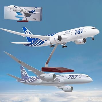 16.9 1130 Scale Model Airplane ANA B787 Model Jet Collectibles Resin Plane Models with Wheels Diecast for Collection Gift Ornament Color B787