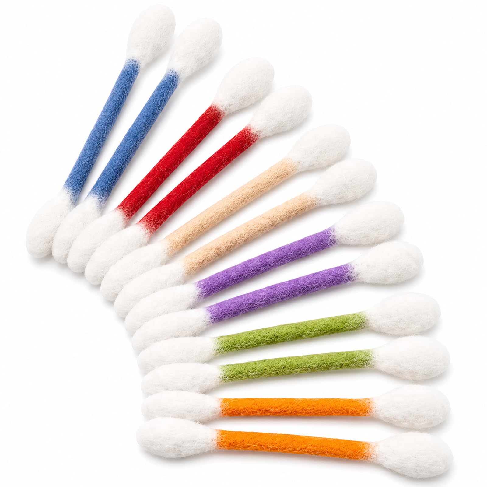 12 Pcs Giant Q Tip Cat Toys with Catnip,Cat Chew Toys for Indoor Cats