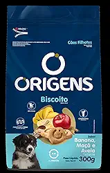 Adimax Origens Biscoito Cães Filhotes Banana Maça E Aveia 300G