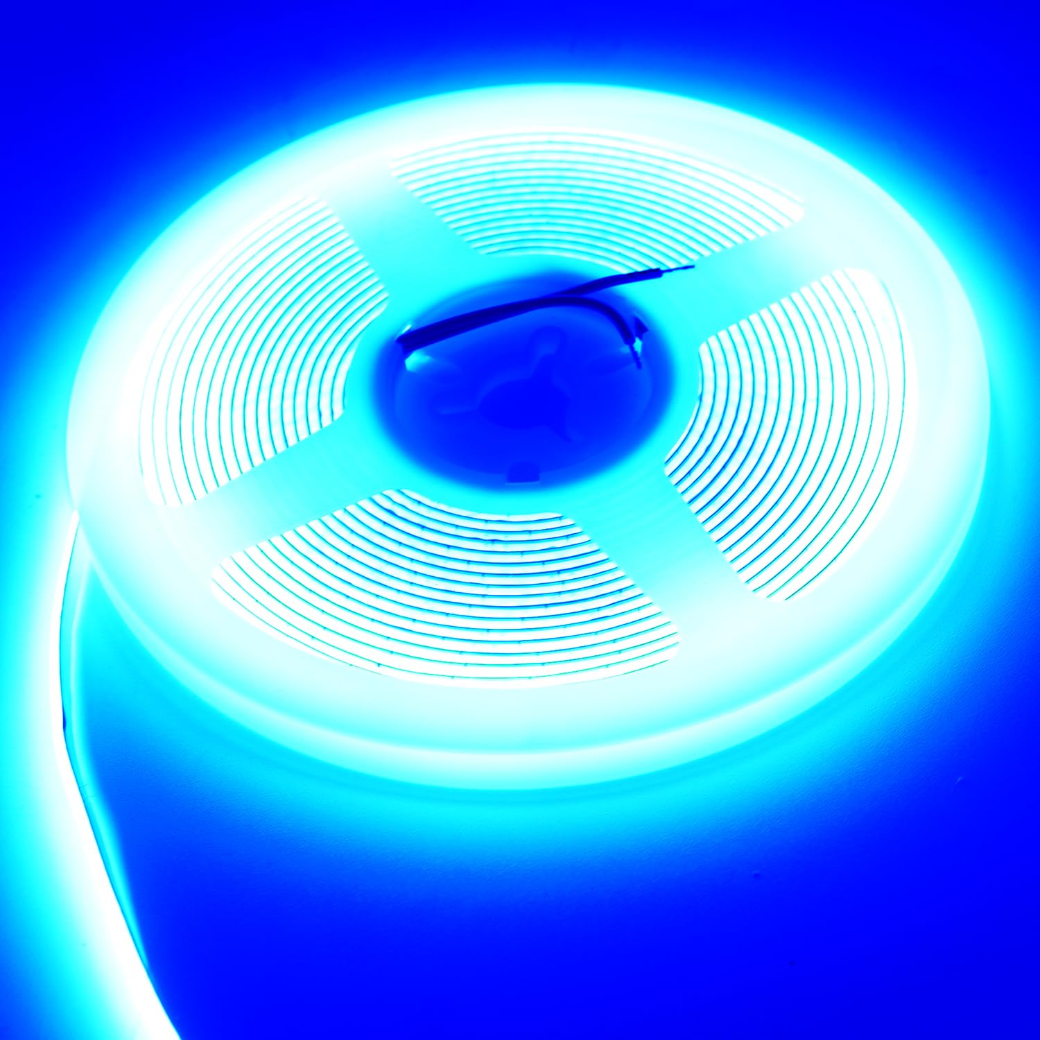 Boarda Blue COB LED Strip,12V 5mm 400LEDs/m RA>90 High CRI LED Tape Light,Blue Color,16.4FT 2000LEDs IP30 COB LED Light for Shelf Cabinet - Image 2
