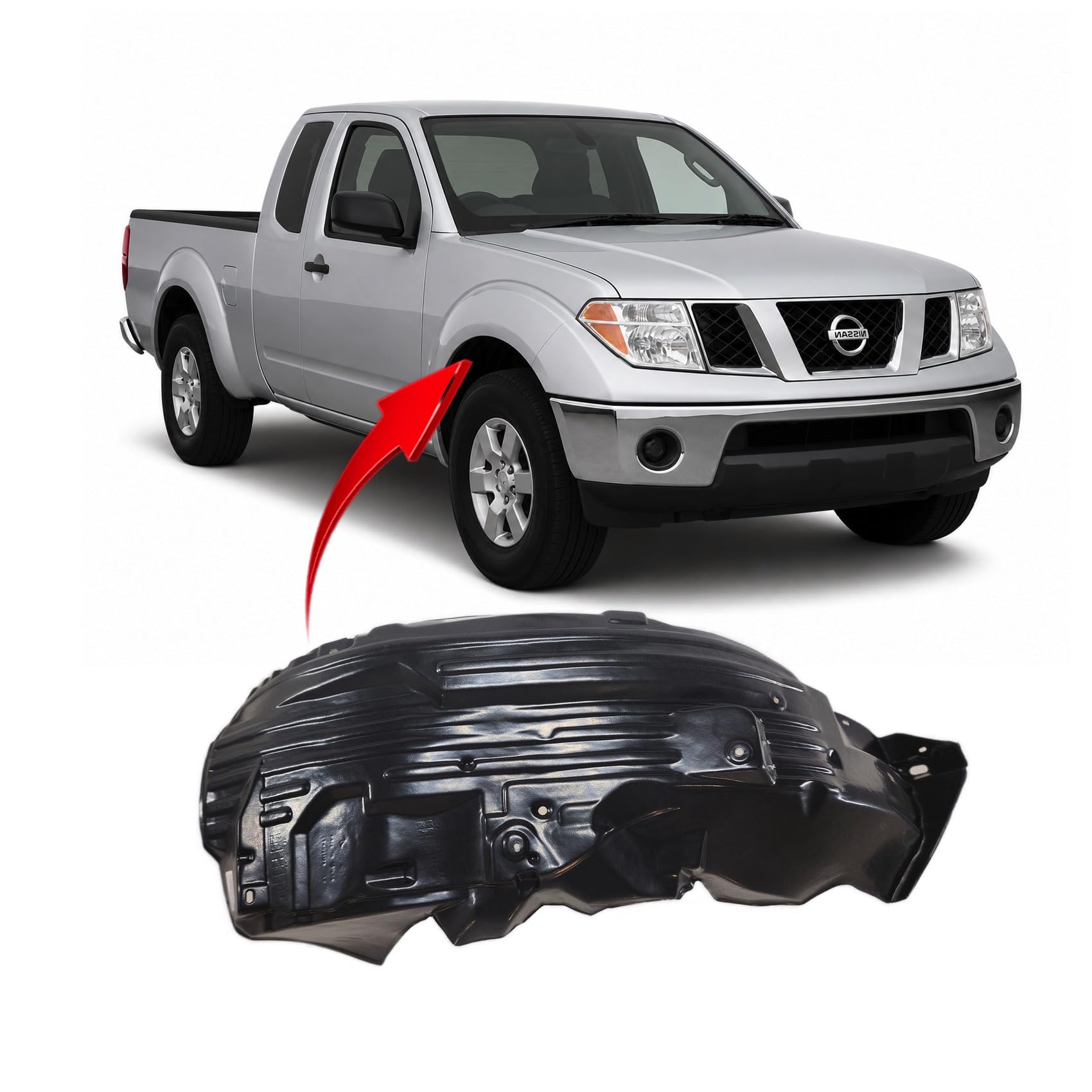 FitParts Compatible with Nissan Frontier 2005–2019 Front Right Fender Liner