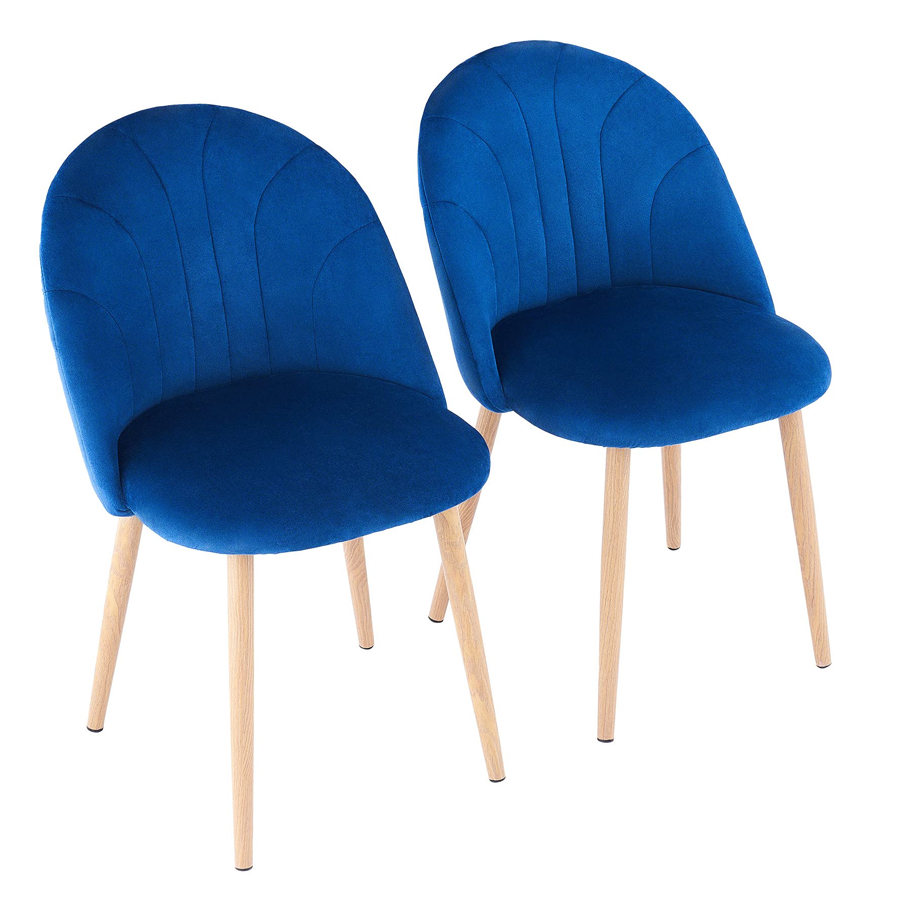 Buy COZ Light Blue Twin Dining Chairs with Velvet Fabric and Plush