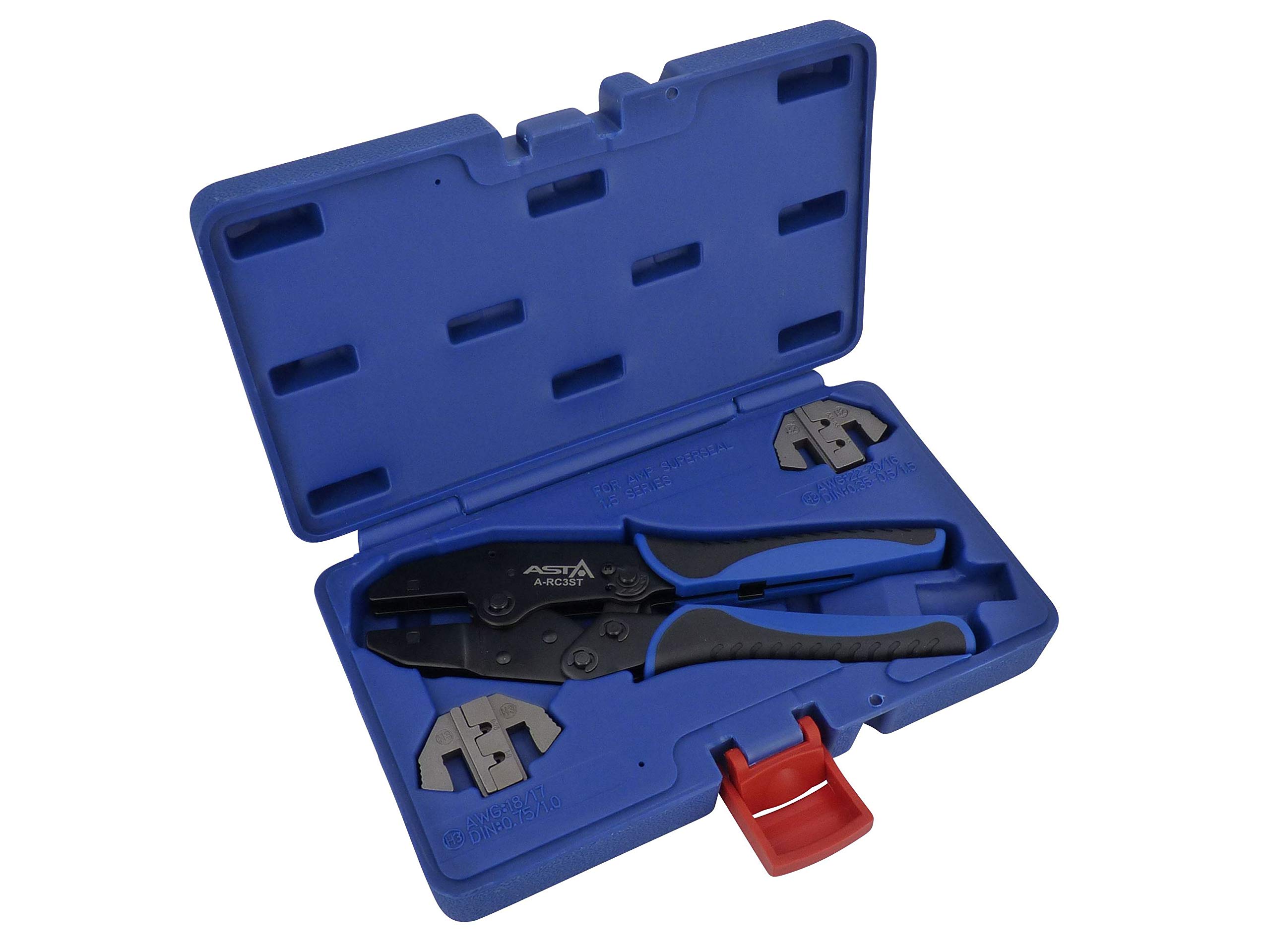 Pinza Crimpatrice Superseal ASTA - Con Ganasce H2 E H3, Per Cavi 0.35-1.5 Mm², Cricchetto Automatico