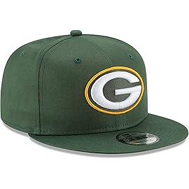New Era NFL 9FIFTY Adjustable mens Snapback Hat Cap One Size Fits All (Green Bay Packers)