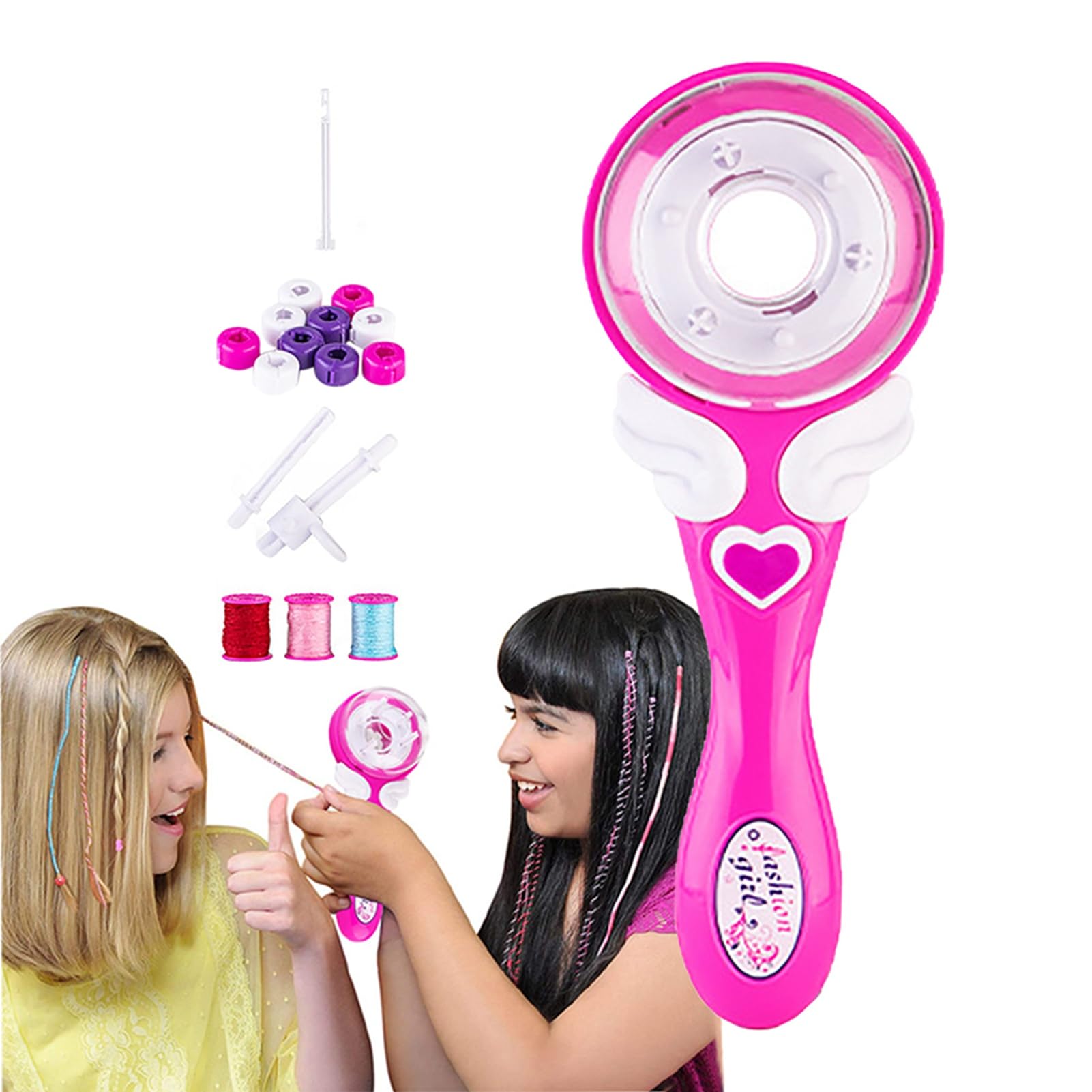 Trenzador automático de cabello para niños, máquina eléctrica de trenzado, kit de herramientas de peinado para decoración de cabello, herramienta de trenzado de cabello trenzado para niñas pequeñas