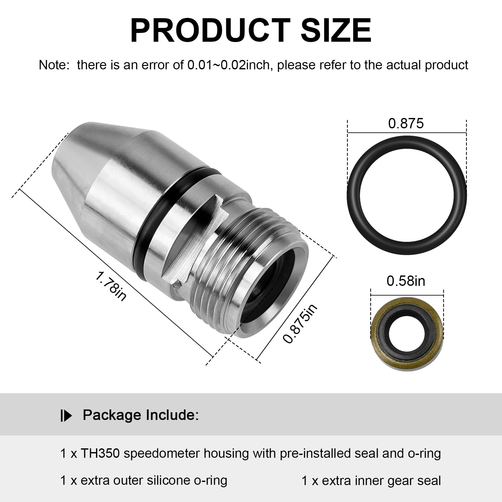 Kit De Herrajes Para Carcasa De Engranaje De Velocímetro, Para Transmisiones TH350 Y 700R4 GM, De Feiock Performance