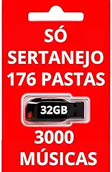 Pen Drive 32GB Gravado Só com Músicas Sertanejas – 176 Pastas e 3.000 Faixas Aproveite um acervo completo com o melhor do sertanejo!