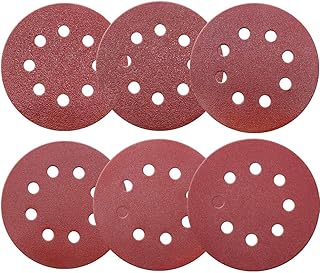 Maveek 60 Pieces 8-Holes Discs Pads 5 Inch/ 1...,