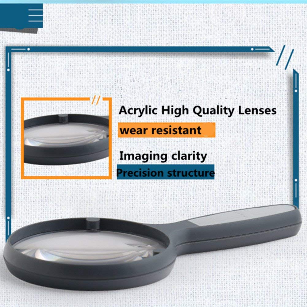 Okulary powiększające, szkło powiększające Ręczny starzec czytający Duża lupa soczewkowa 2,5X 4X Hd do identyfikacji rzemiosła Zegarki DIY Rzemiosło Rzeźba Naprawa interesting