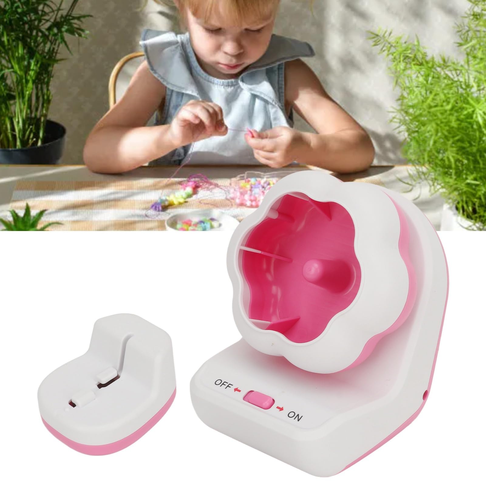 Elektryczny Nawlekacz Do Koralików, Automatyczna Maszynka Do Koralików Z Igłą, Zestaw Narzędzi Do Biżuterii USB, Spinner Do Gliniany Rękodzieła DIY