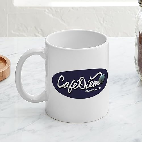 Miniatura 5 de CafePress Cafe Diem - Taza de cerámica para café, 11 oz (11.0 fl oz)