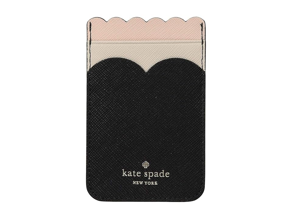 

Kate Spade New York Scallop Triple Sticker Pocket (Black Multi) Wallet