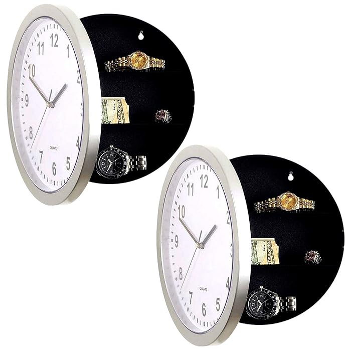 Buy DL Wall Clock & Hidden Safe Box in One 10inch Wall Safe Clock