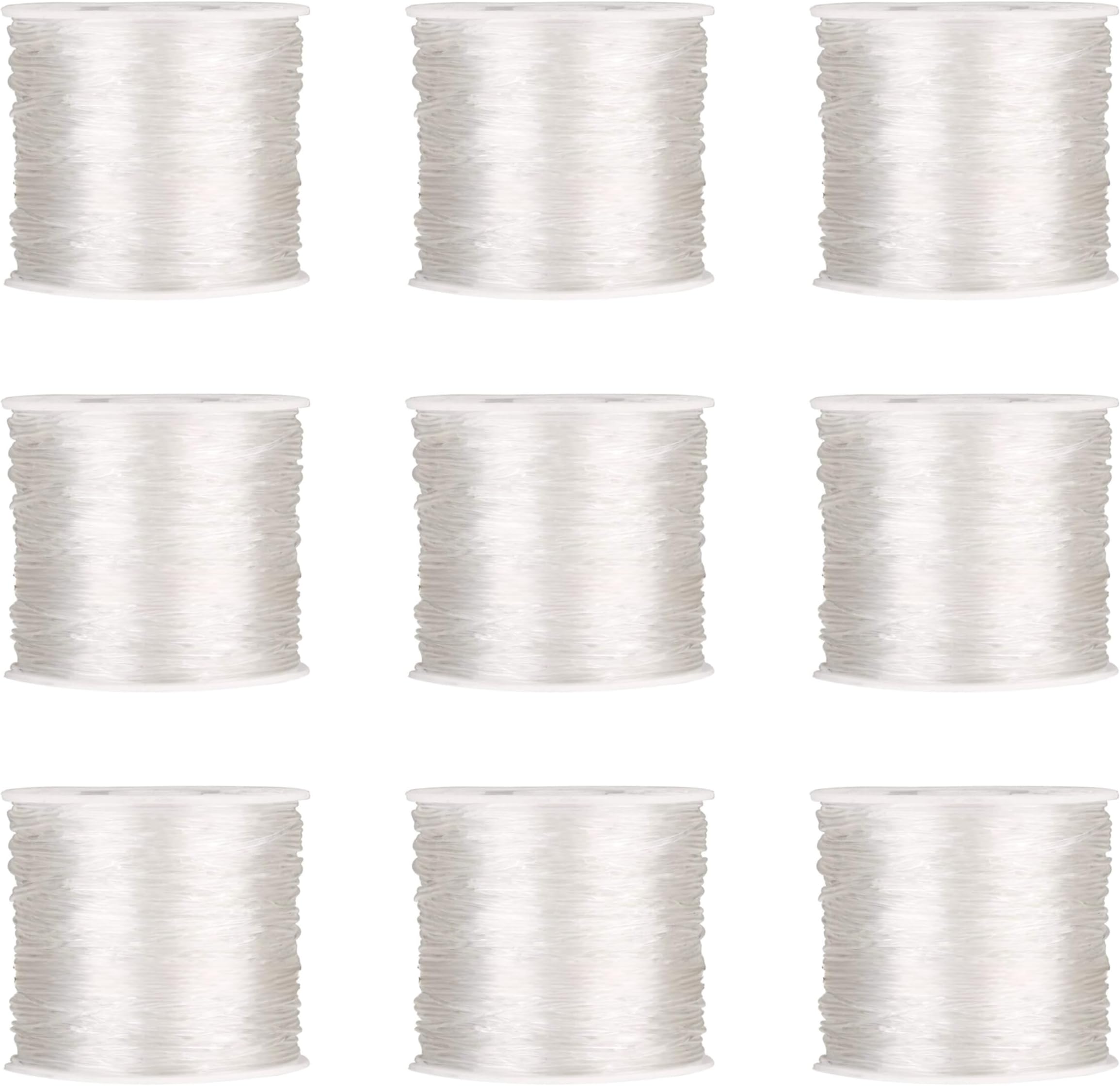 - Satra Traders White Elastic Beading Cord Thread Nylon Jewelry DIY Beading Thread Bracelet Necklace Accessorie | Size 0.5mm | 25-30mtr Roll | Qty : 2 roll
