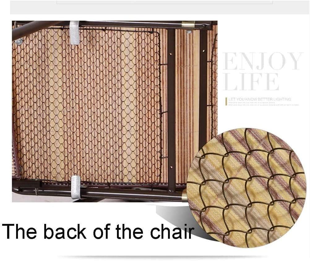 Sun Lounger Garden Chairs Balcony Recliner, Bamboo Weaving Balcony Office Recliner Reclining Sun Lounger Outdoor Garden Patio Gravity Chair Lazy Folding Chair (Color, Yellow),Yellow