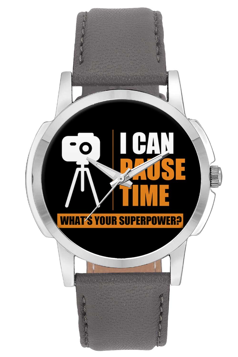 BIGOWL Wrist Watch - I Can Pause Time Whats Your Superpower | Camera Analog Mens and Boys Wrist Watch - Unique Analog Quartz Leather Band Wrist Watch (B01IPL0Y3S) Amazon Price History, Amazon Price Tracker