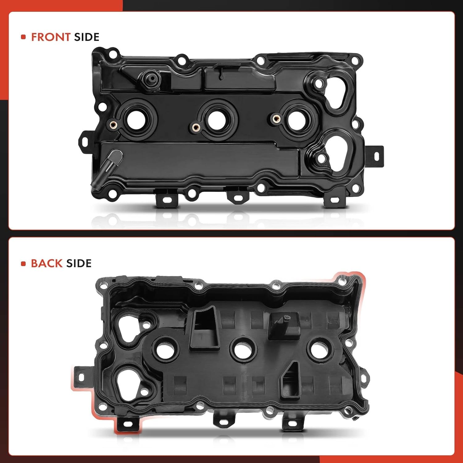 A-Premium Right Engine Valve Cover with Gasket Compatible with Nissan Altima 2015-2017, Maxima 2009-2017, Murano 2015-2017, Pathfinder 2015-2017 & Infiniti QX60 2015-2017, V6 3.5L