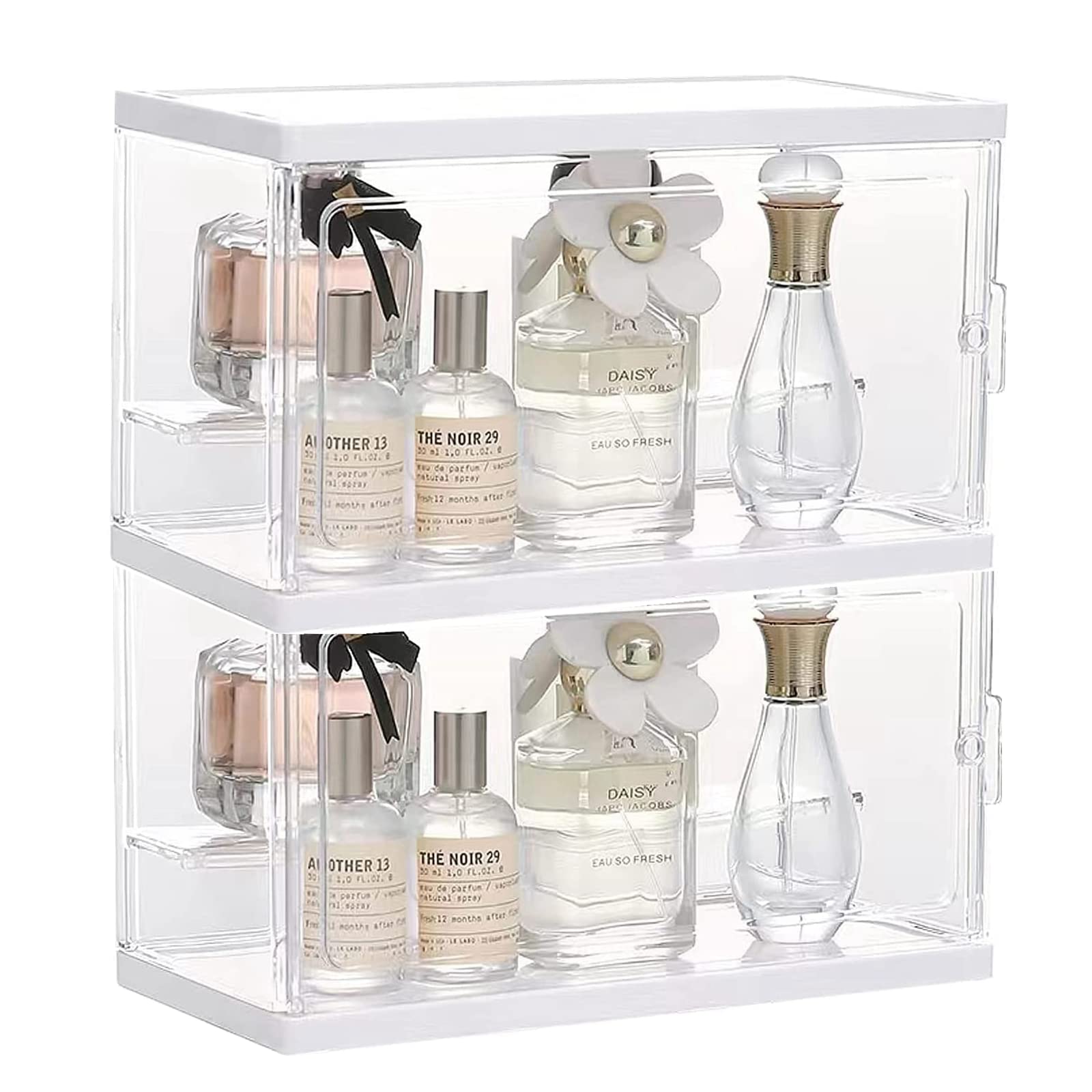 Amazon.co.jp: 収納ボックス アクリル 香水ホルダー 透明 防水防塵