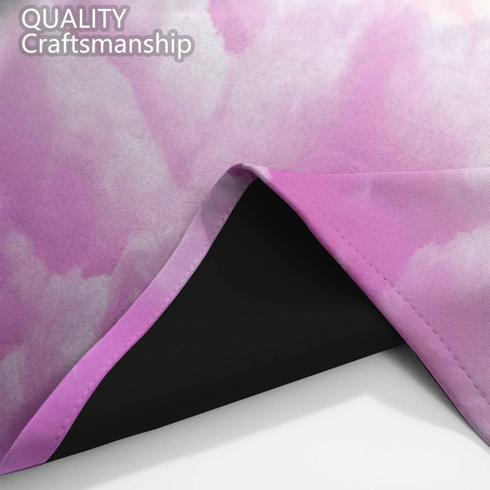 Générique Rideau Occultant Licorne Étoilée Rose L140 x H180 cm Rideaux Occultants Opaque imprimés 3D, Rideaux Oeillets Isolant Thermiques Chambre Salon Cuisine, Lot de 2