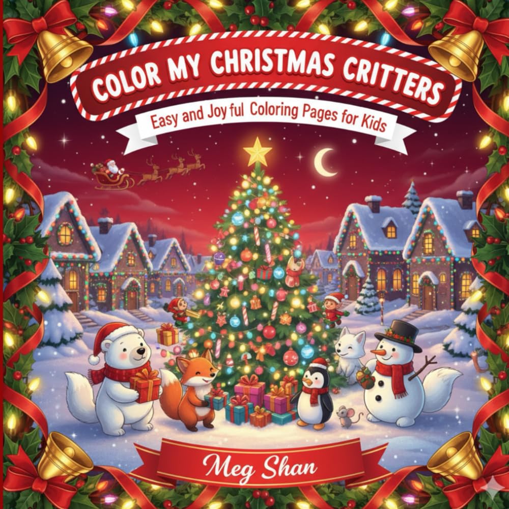COLOR MY CHRISTMAS CRITTERS: Coloring Book
