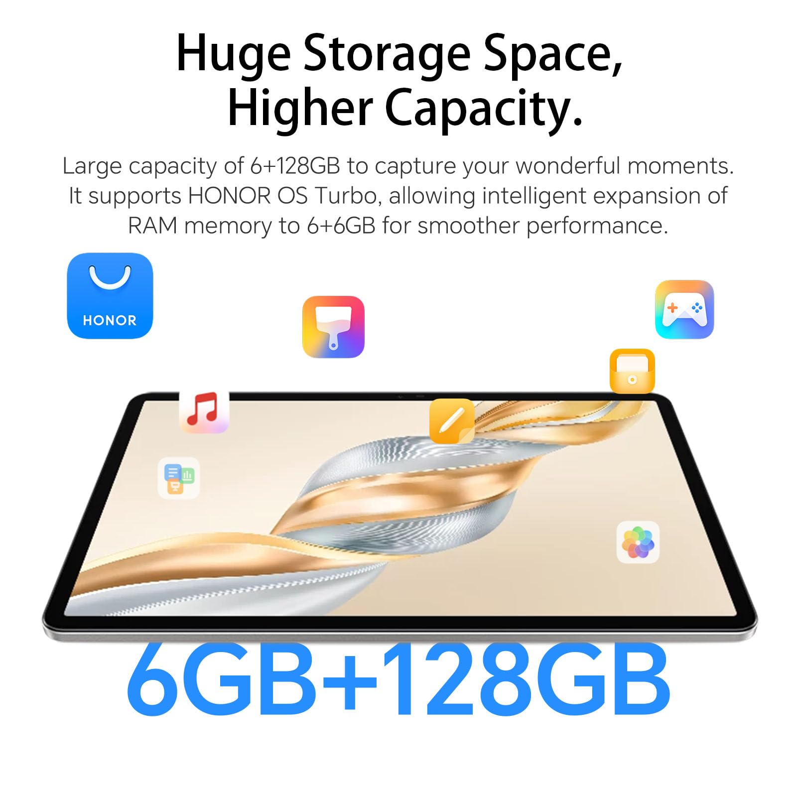 HONOR Pad X9A Tablet, 11.5" 120Hz Display, 6GB 128GB, Batteria 8300mAh, Qualcomm Snapdragon 685 a 6nm, Android 15, Quattro Altoparlanti, Progettazione Metallica, WiFi, Grigio