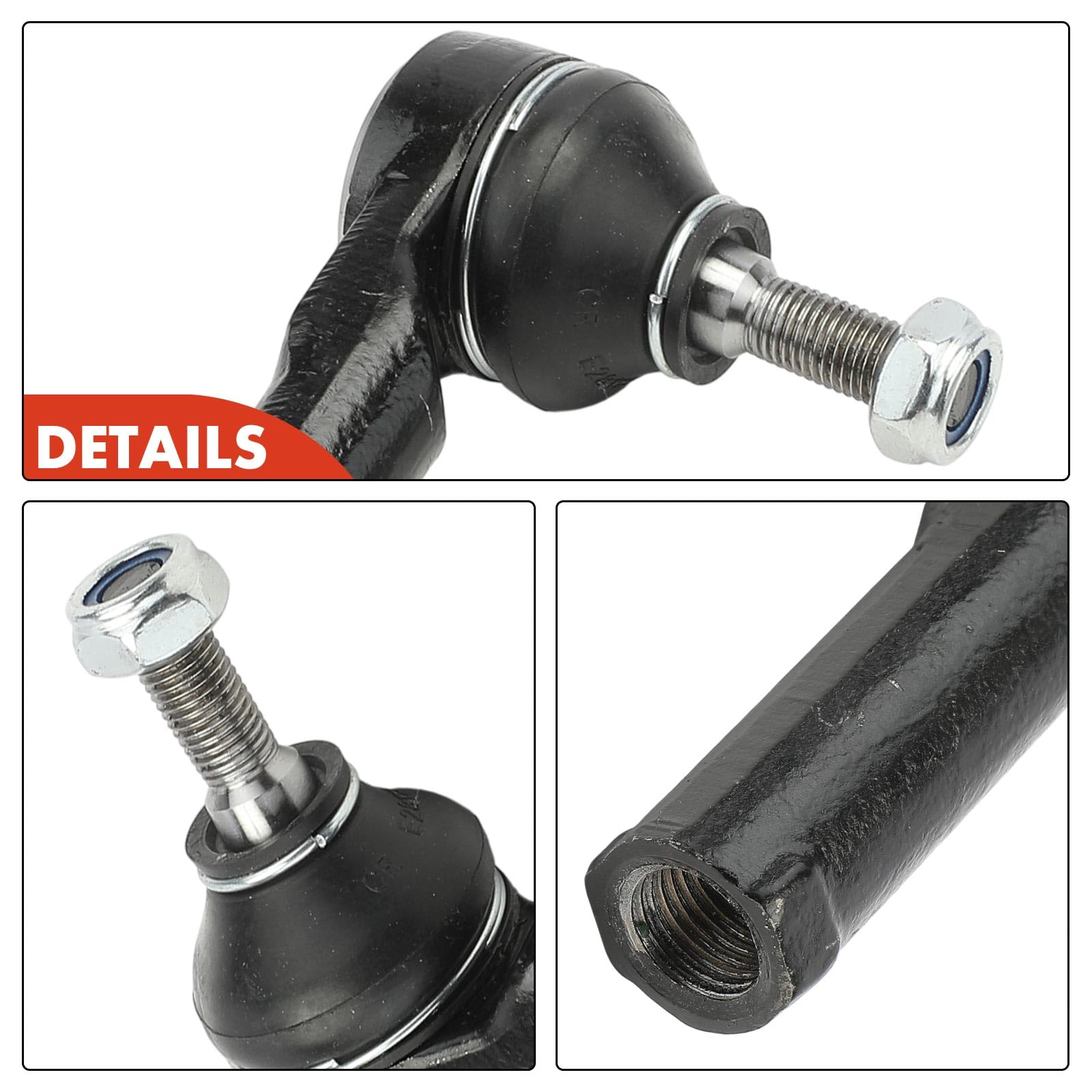 Frankberg 2x Spurstangenkopf Spurstangen Vorderachse Kompatibel mit Micra III Clio III Modus/Grand Modus Micra C+C III Replace# 48640AX602,7701475843