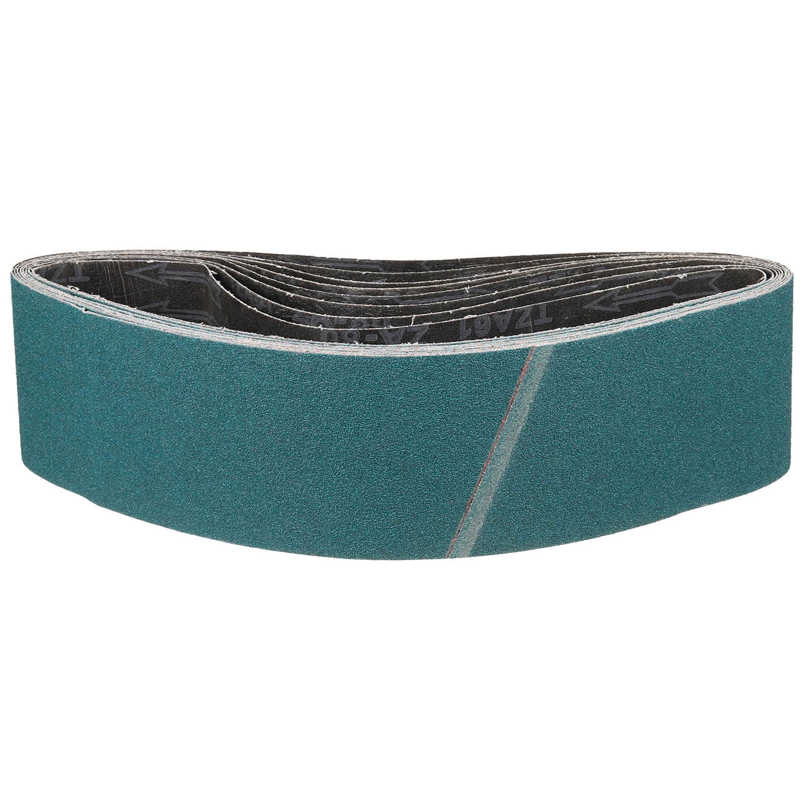 CoCud 100mm x 915mm Sanding Belt, 8 Pcs 80 Grit Zirconia Knife Sharpener Belts Work Sharpening for Belt Sander Knife Carving Tool Metal Working