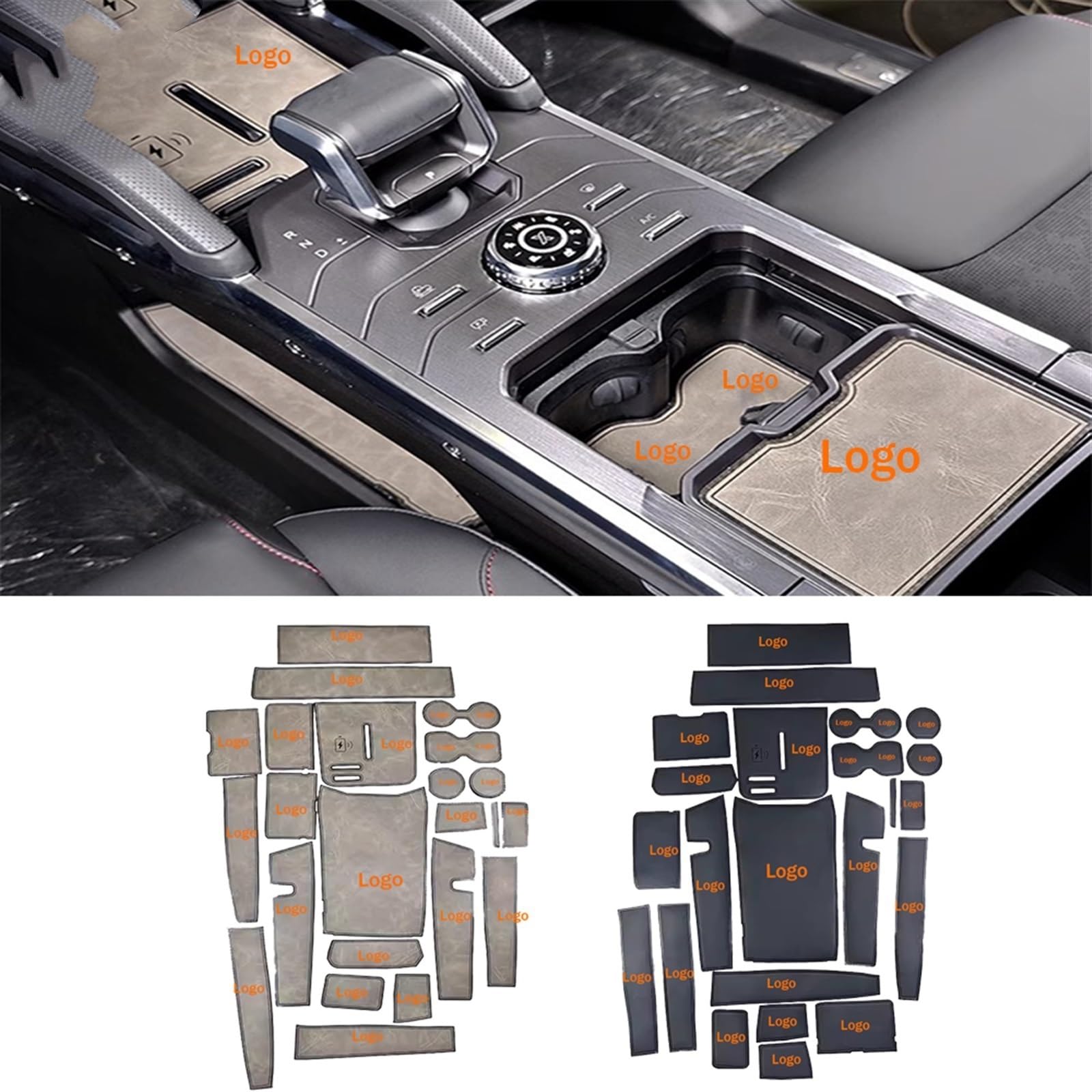Dla, for Chery, Jetour T2 Traveler 2023-2024 akcesoria drzwi samochodu konsola środkowa schowek na kubki z wodą mata do rowków maty antypoślizgowe Maty antypoślizgowe na deskę rozdzielczą(Schwa