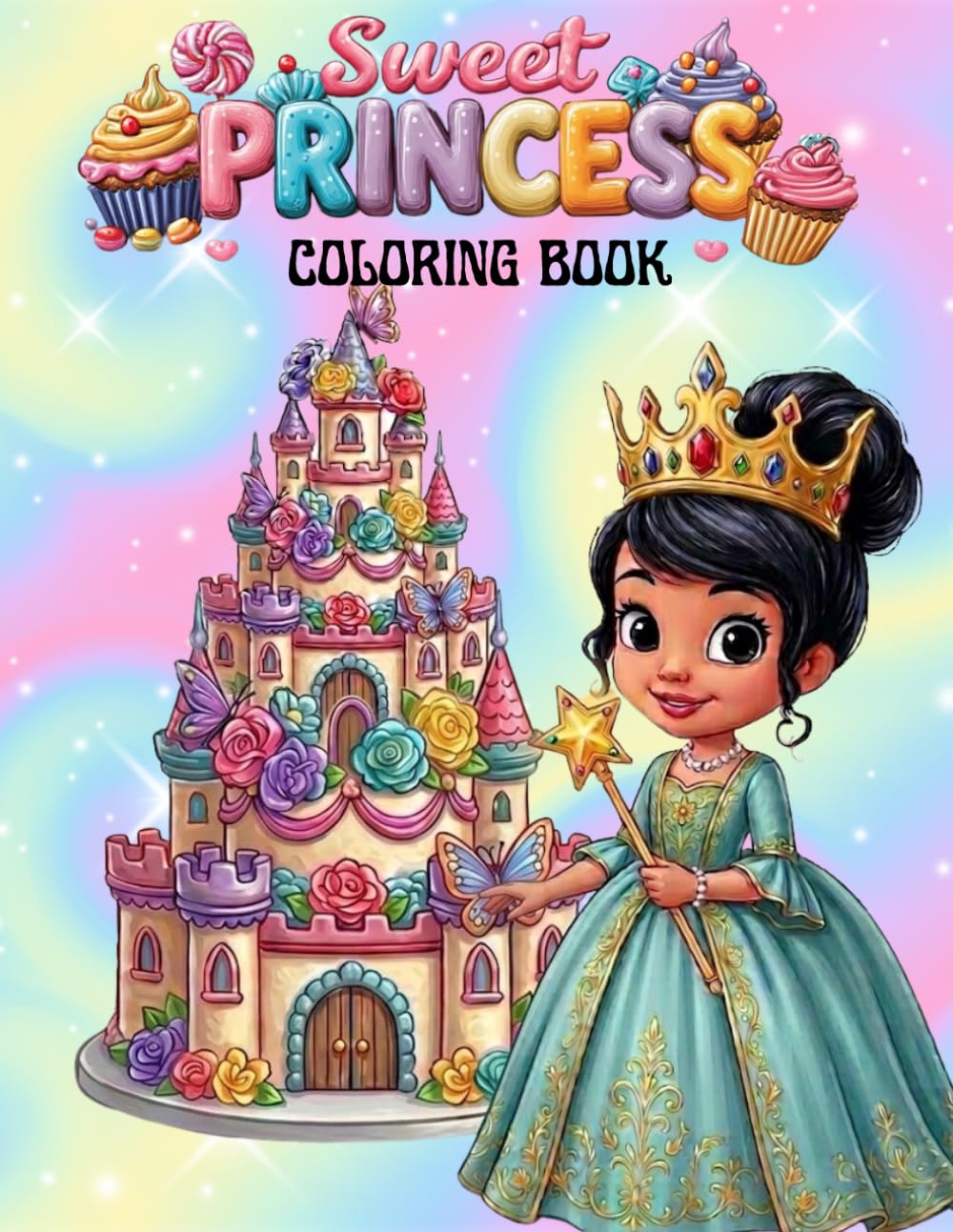 Sweet Princess Coloring Book: Cute and Magical Princess Coloring Book for Girls Ages 4-8 | Easy and Fun Designs for Relaxation and Creativity