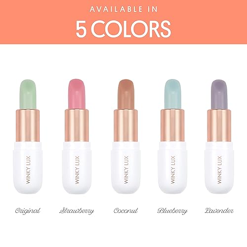 Miniatura 5 de Winky Lux Bálsamo labial Matcha con aceite de coco, vitamina E y cafeína, bálsamo labial e hidratante labial, bálsamo labial transparente, coco