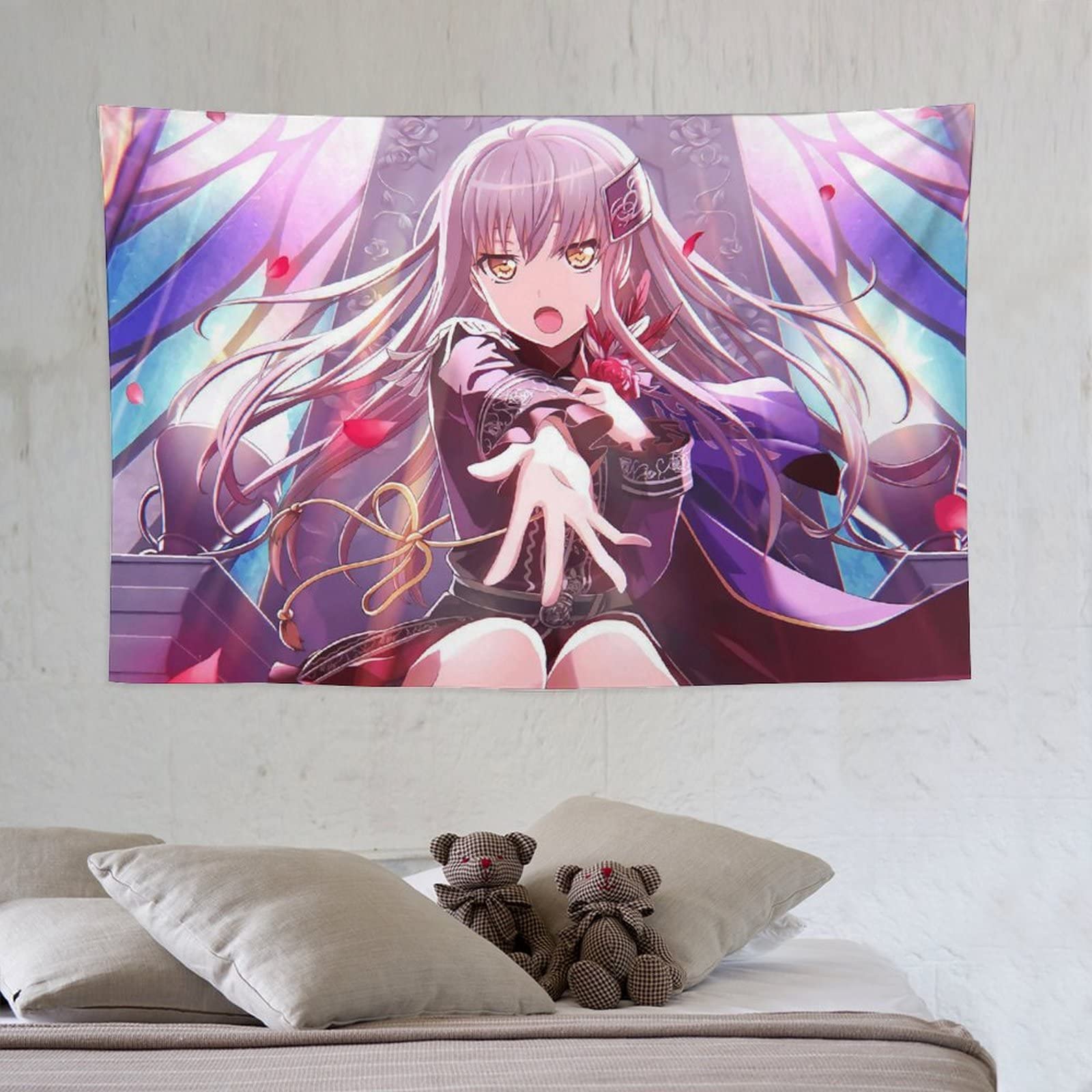 Amazon.co.jp: バンドリ！湊 友希那 タペストリー かわいいアニメ柄 壁