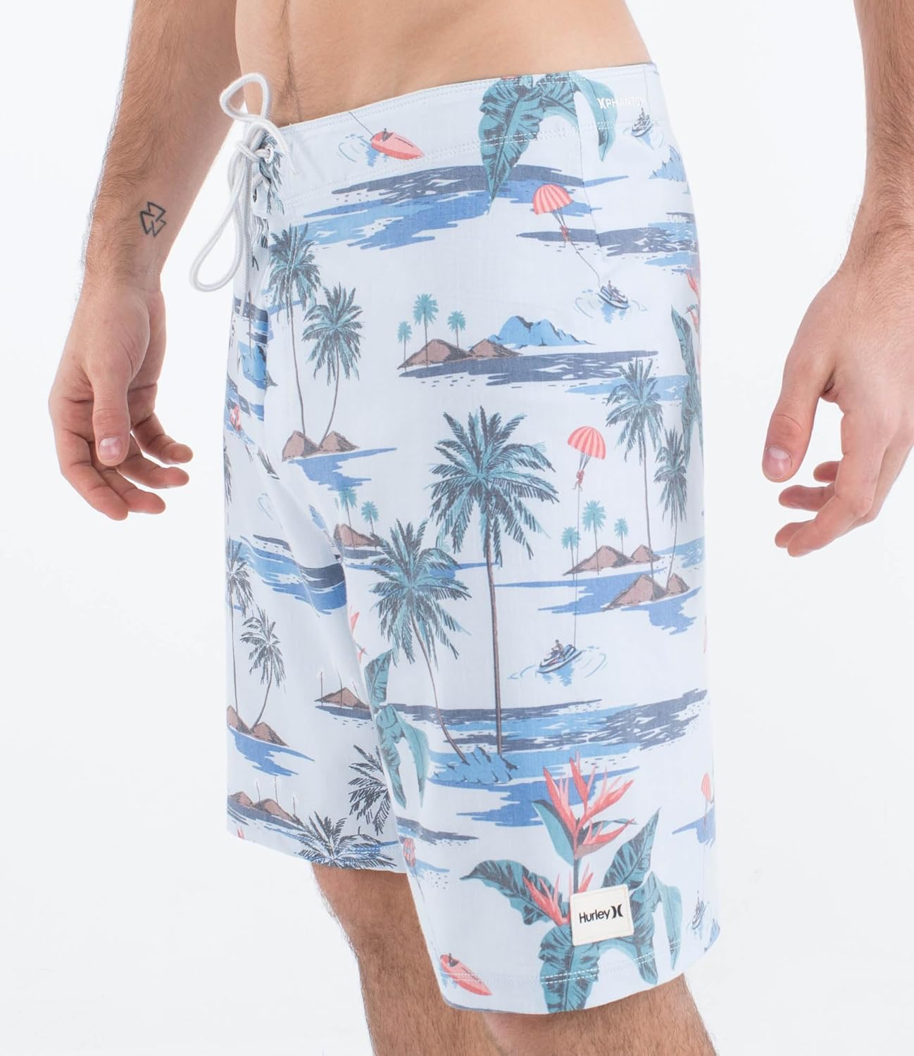 Hurley Men's 20" Phantom Naturals Weekender Board Shorts Light Blue