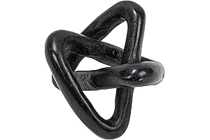 Decorative Objects: Creative Co-Op Modern Marble Link Knot, A Sophisticated Touch to Any Space
