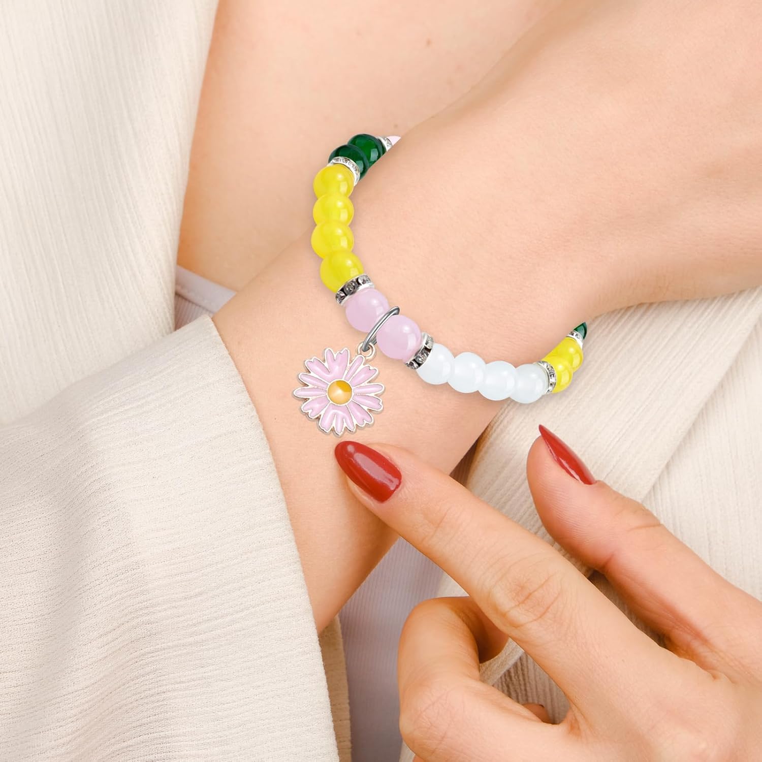 Sister Birthday Gifts for Women Bracelet Inspirational Best Friendship Gifts for BFF Bestie Best Friend Female Bestie Long Distance Gift Christmas Birthday Graduation Gift for Her jewelry Bracelet - Image 6