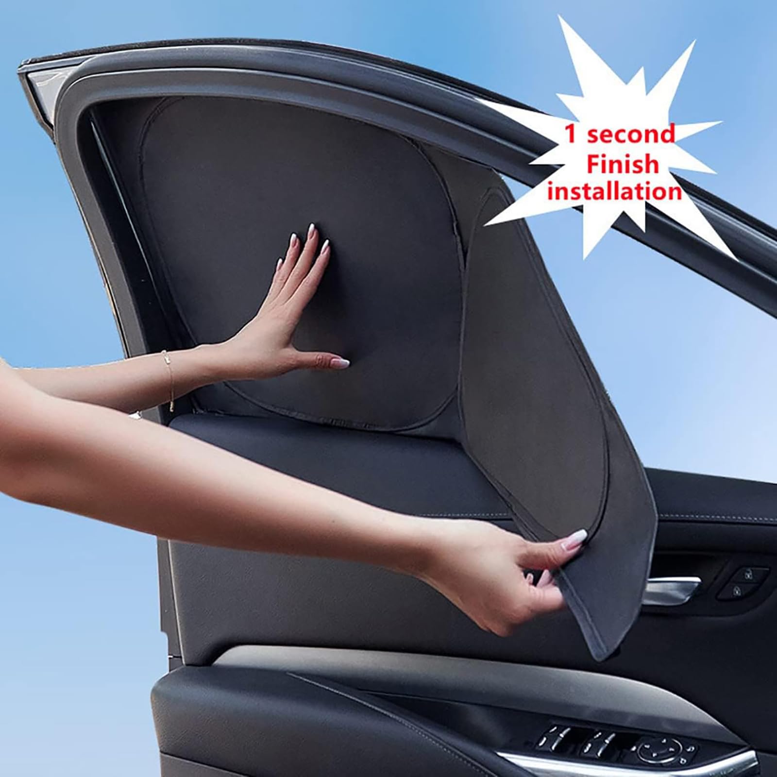Parasole Finestrini Laterali Auto per Kia Sportage 2011-2020, Completamente Coperto Tende Oscuranti Vetri Block Raggi UV Anti Zanzara Protezzione Privacy Accessori,D/2Trianglewindow