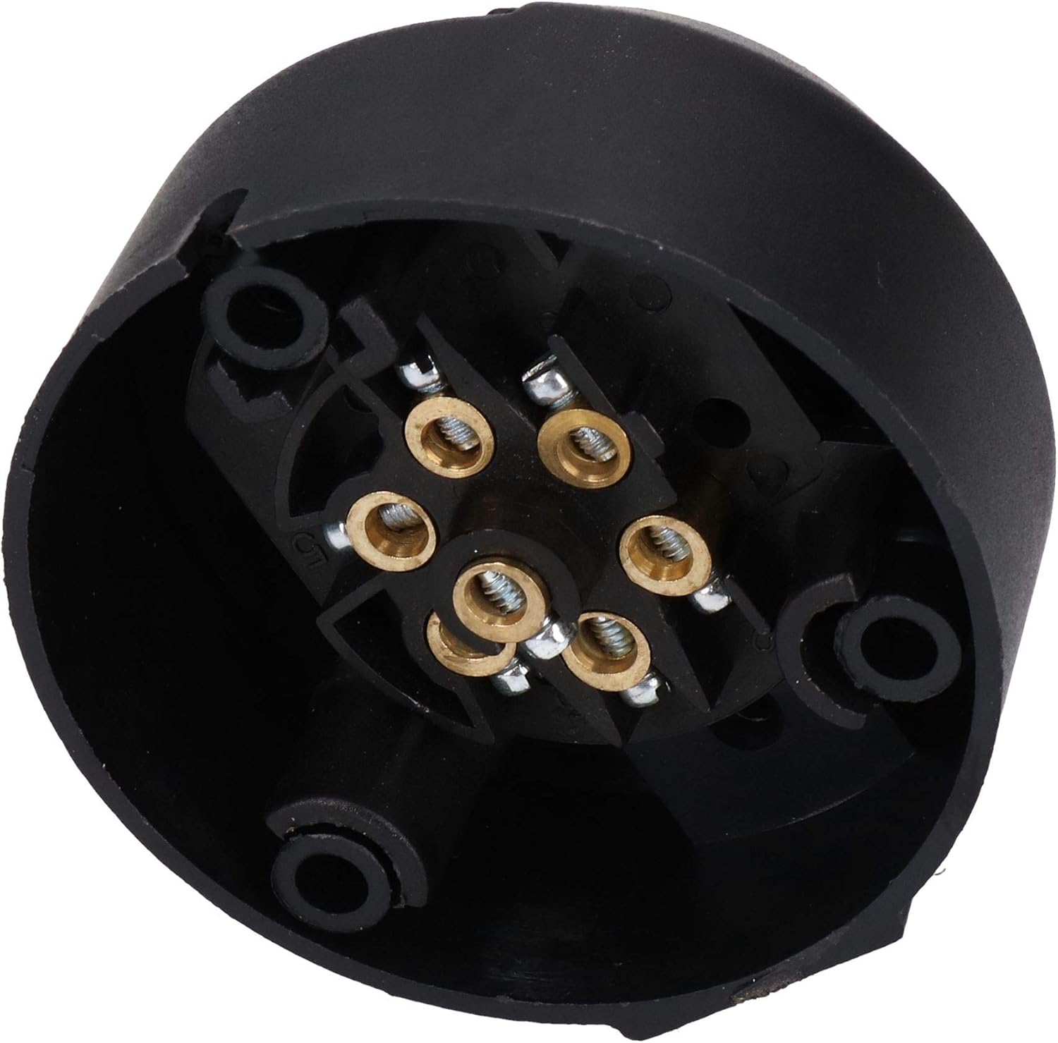 Swan Neck Mounting Plate & 7PIN Socket Towing Electrics Trailer Light Caravan