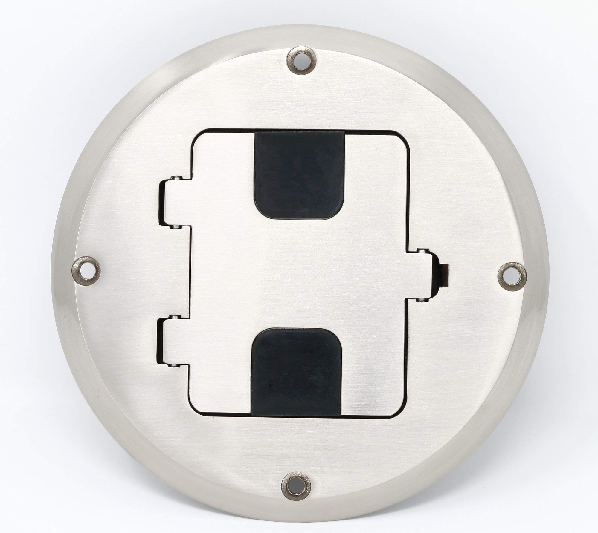 RiteAV 1 Port RCA for Subwoofer Audio Port Floor Box - Stainless