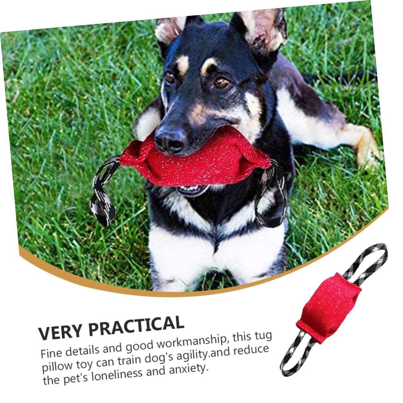 Toddmomy 2piezas Cojín De Morder para Perros Juguete De Entrenamiento Agil para Perros Resistente y Duradero para Ejercicio y Reducción De Ansiedad