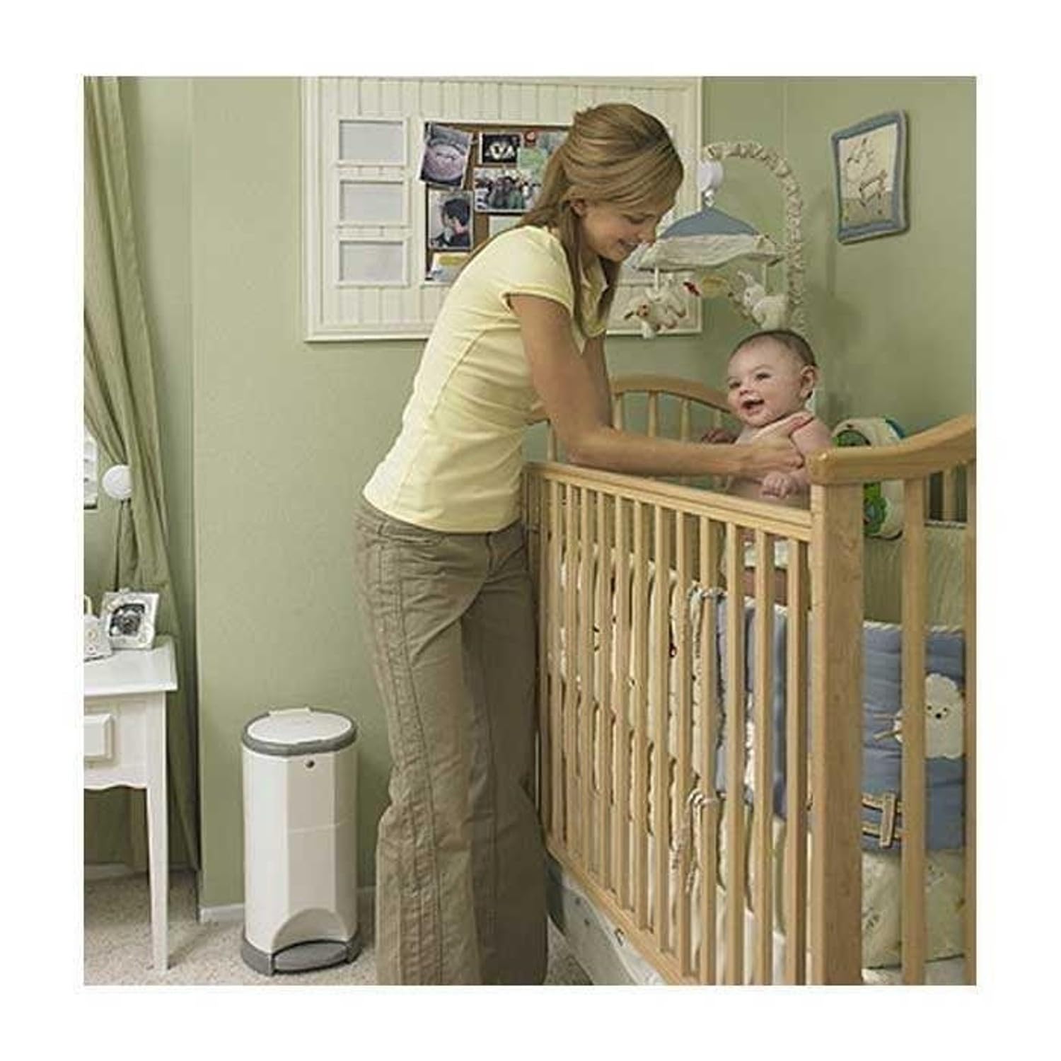 Korbell KM250DSG - Standard - Contenitore per vestiti per pannolini, economico, ecologico, a pedale, capacità di 240 strati, grigio, 16 L