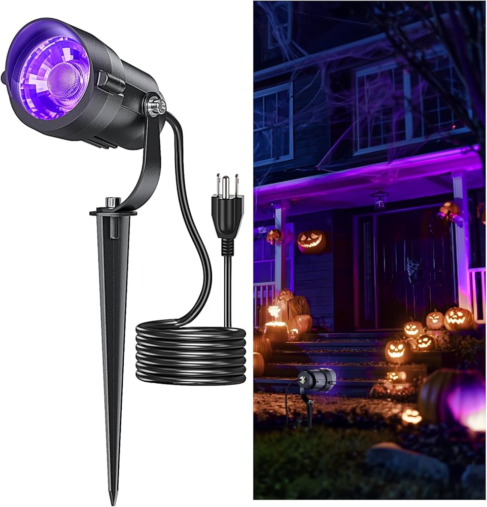 Onforu 4 Pack 42W LED Black Lights, Blacklight Bars With Plug And Switch, Glow In The Dark Party Supplies For Halloween Decorations, Bedroom, Body Paint, Stage Lighting, Poster, Black - View #12