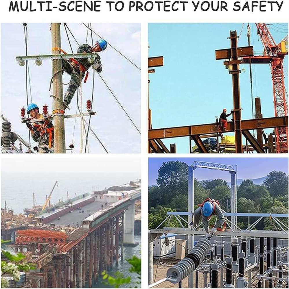 Cordon anti-chute pour sécurité de toiture et de construction, rétractable avec ruban, capacité de charge de 150 kg, longueur de 10 m, équipement de protection personnelle contre les chutes