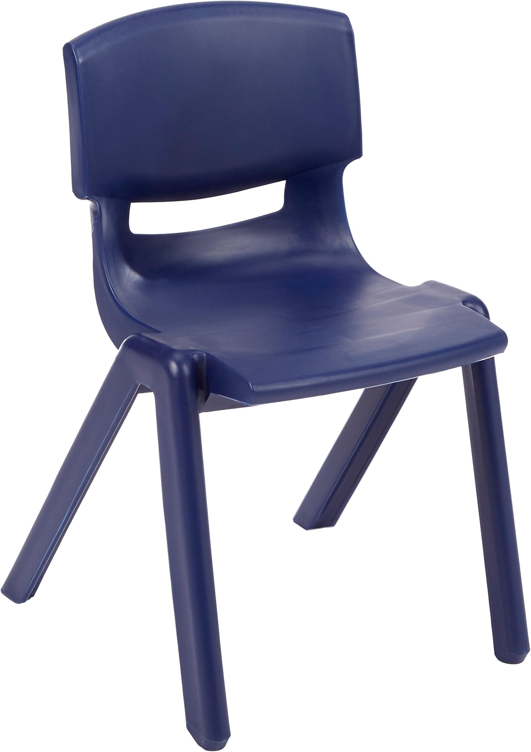 FXV BY14DB Solid Plastic Chair, Dark Blue