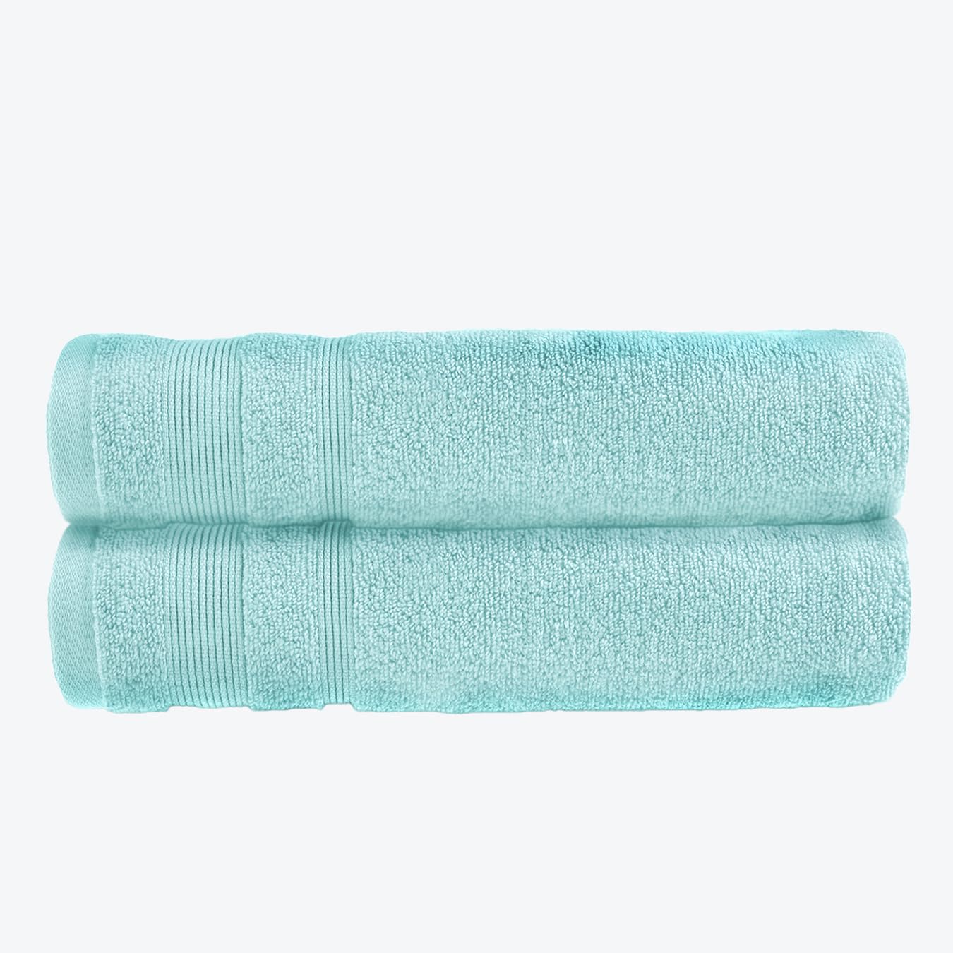 Allure Bath Fashions Duck Egg Allure Zero Twist Bath Sheet Set, Extra Large Bath Towel, Pack Of 2, 100 X 150Cm, 100% Egyptian Cotton (Duckegg)