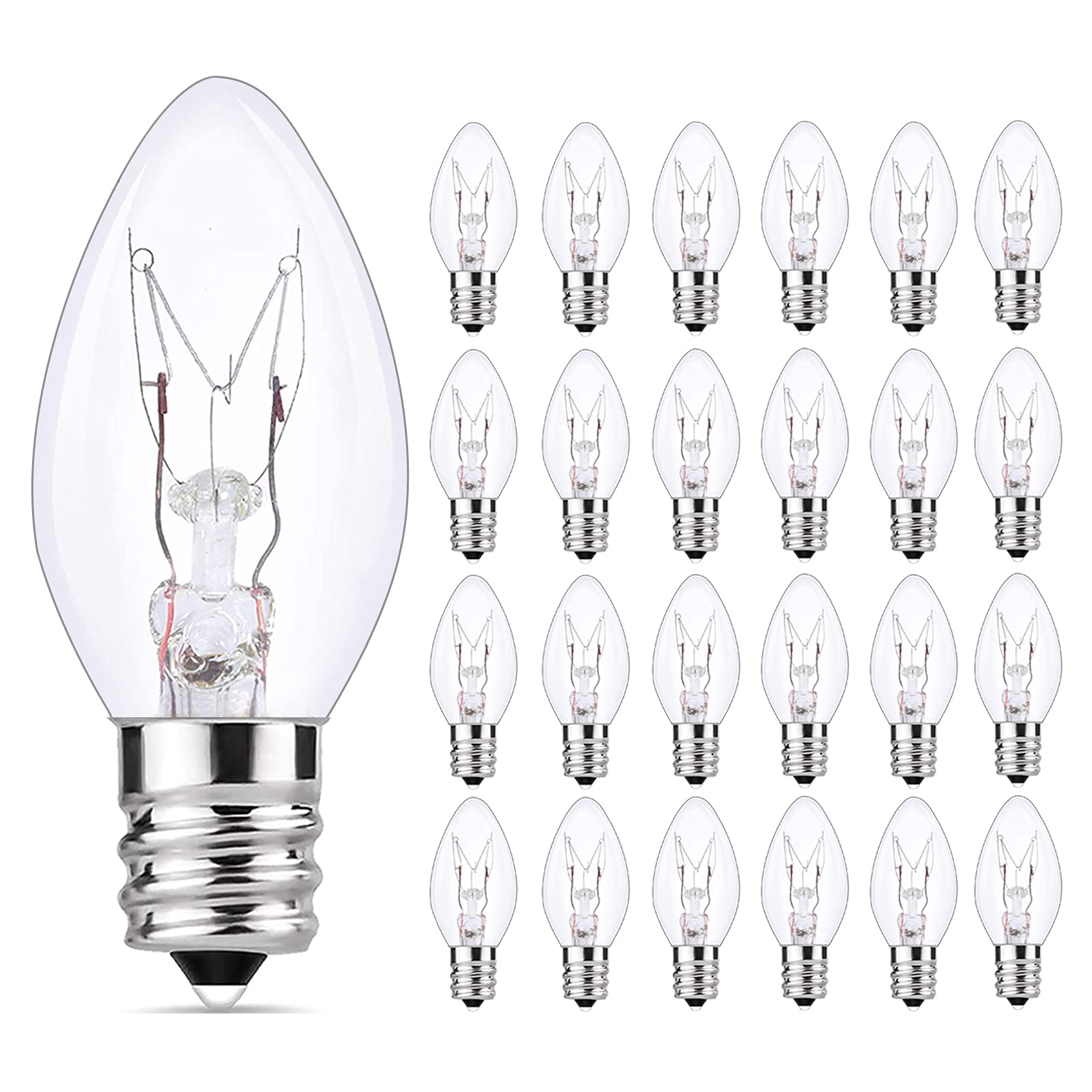 Clear Christmas Light Bulbs