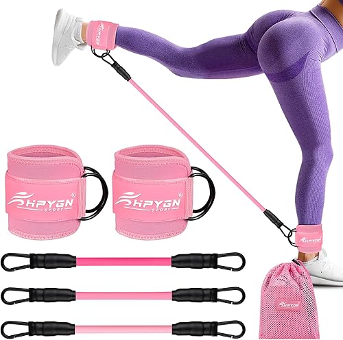 Bandas de resistencia de tobillo, bandas de tobillo para entrenar con puños, bandas de resistencia para entrenamiento de piernas y glúteos, equipo
