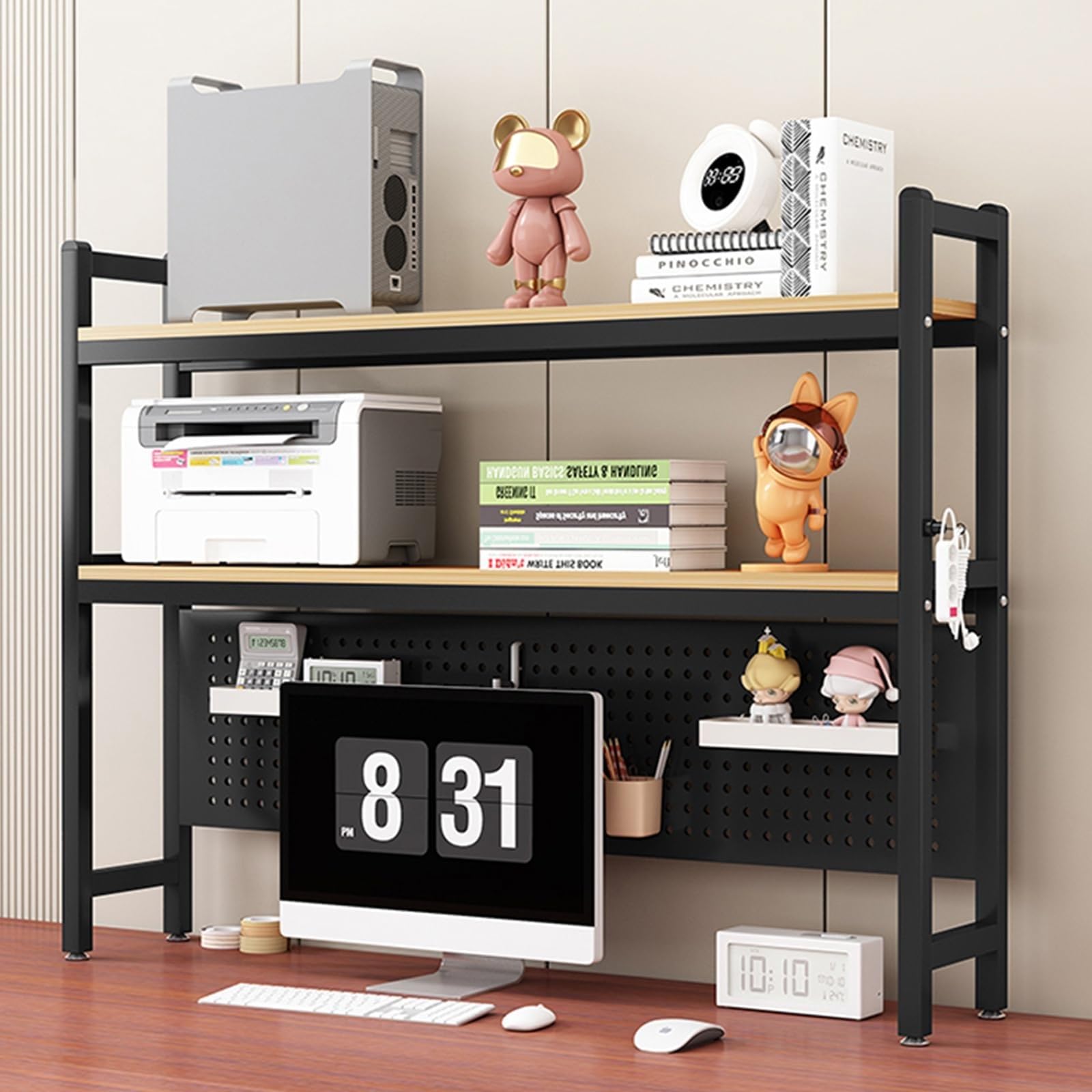 Amazon.co.jp: デスクトップの棚 - 机の本棚、コンピューター デスクの