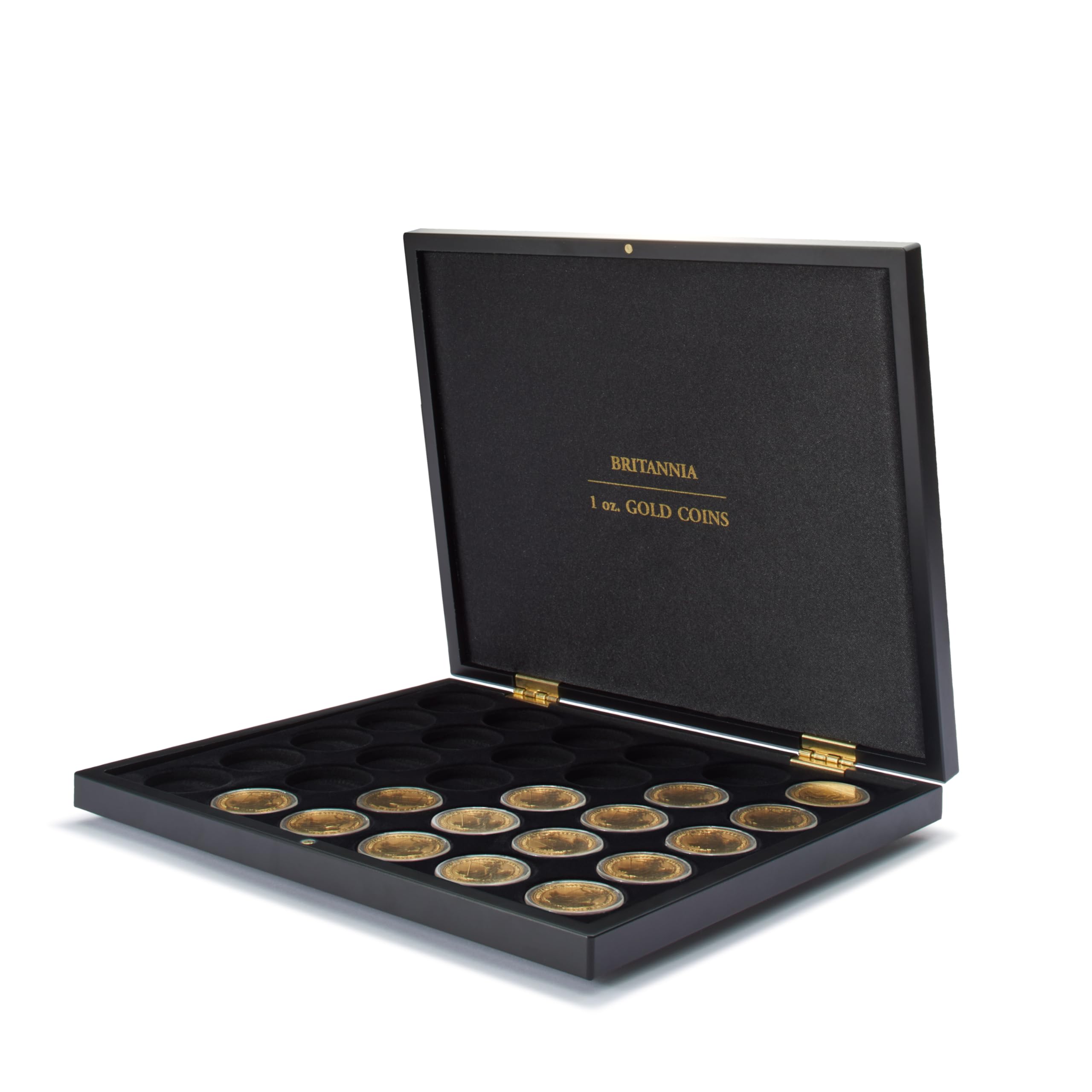 Leuchtturm 368472 World of Coins - Caja para 30 monedas de oro Britannia en cápsulas